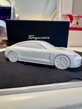 Porsche Taycan White PaperWeight